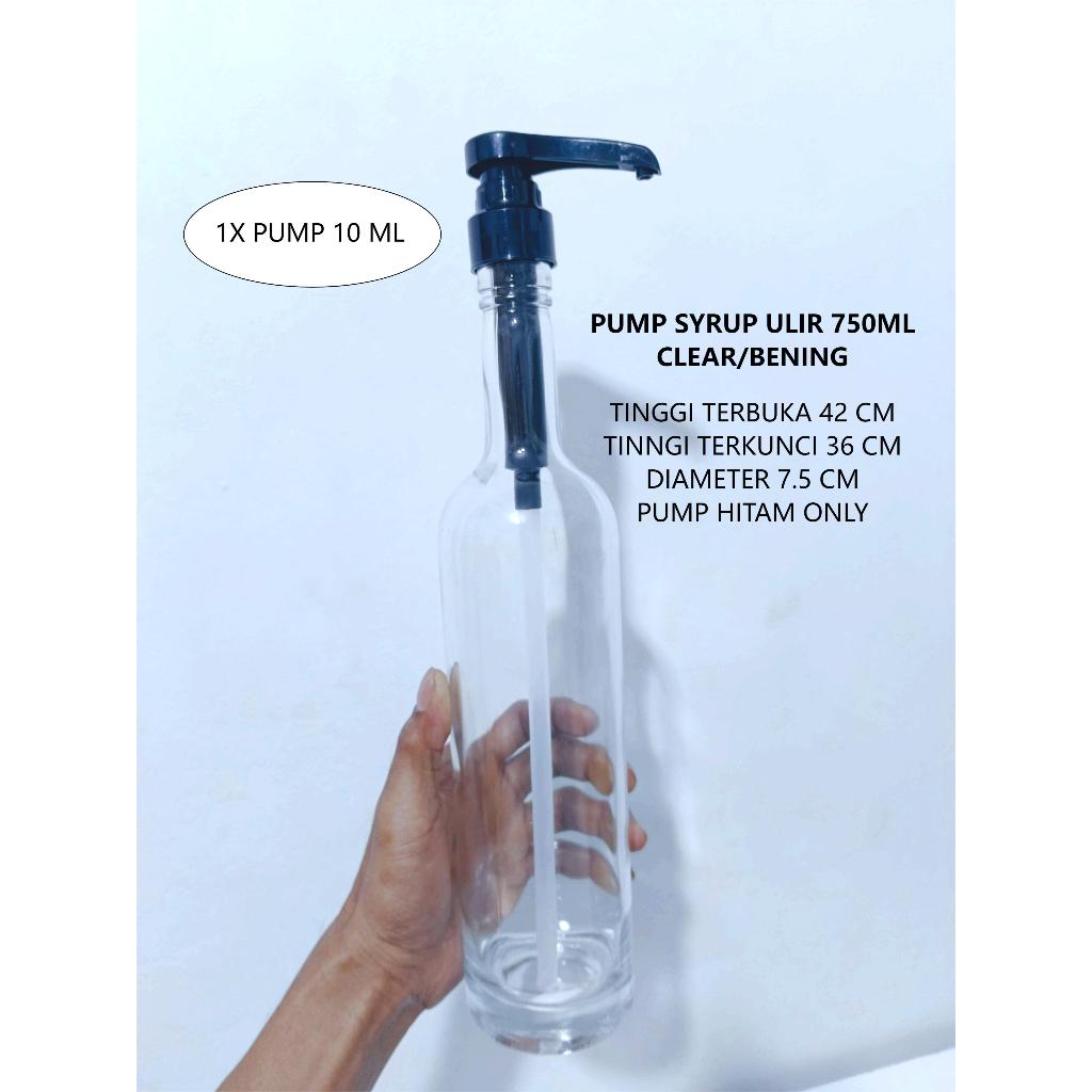 pump syrup botol kaca pump sirup ulir universal