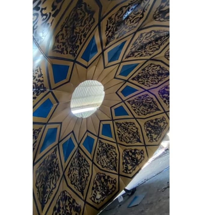 KUBAH MASJID MODEREN WARNA WARNI PANEL