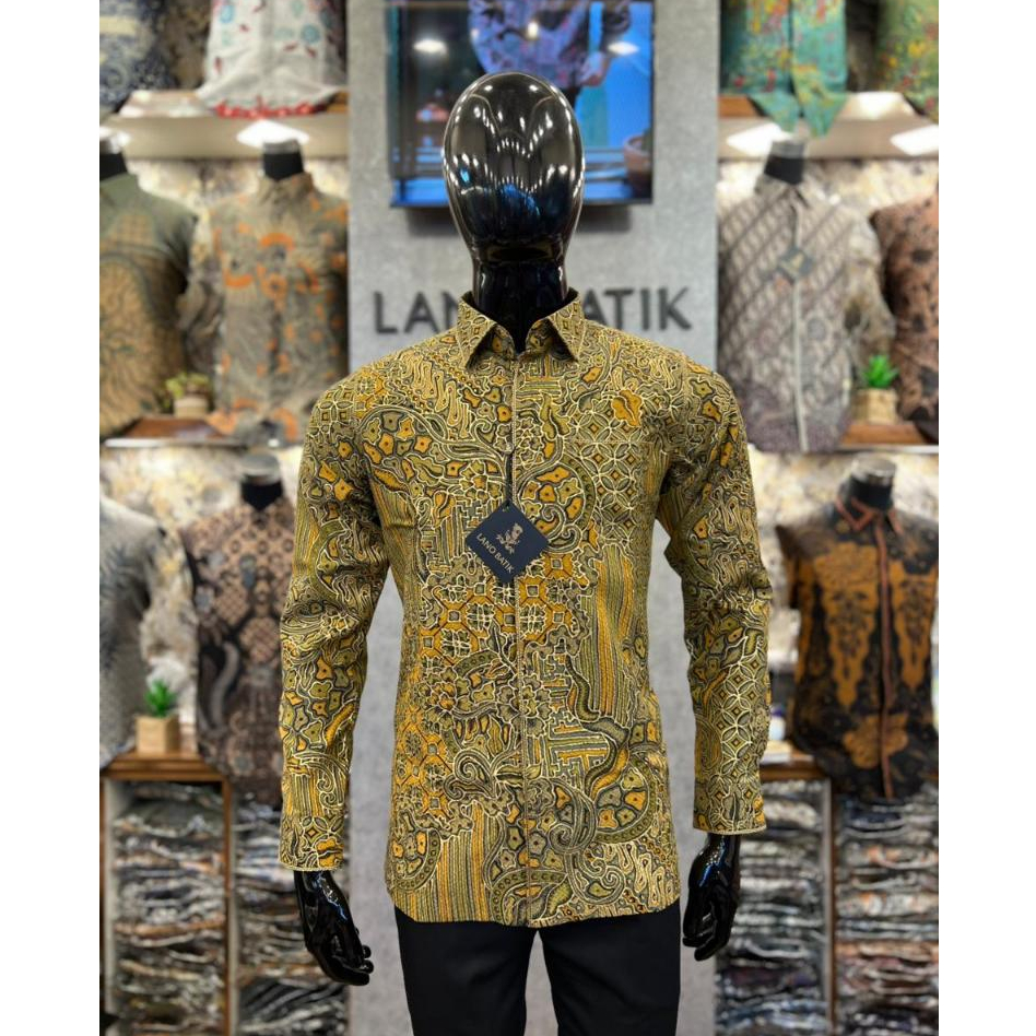 Lano Batik Tulis Prada - Gribik Lasem Muda - Batik Dobby - Baju Batik Pria - Kemeja Batik Pria - Kem