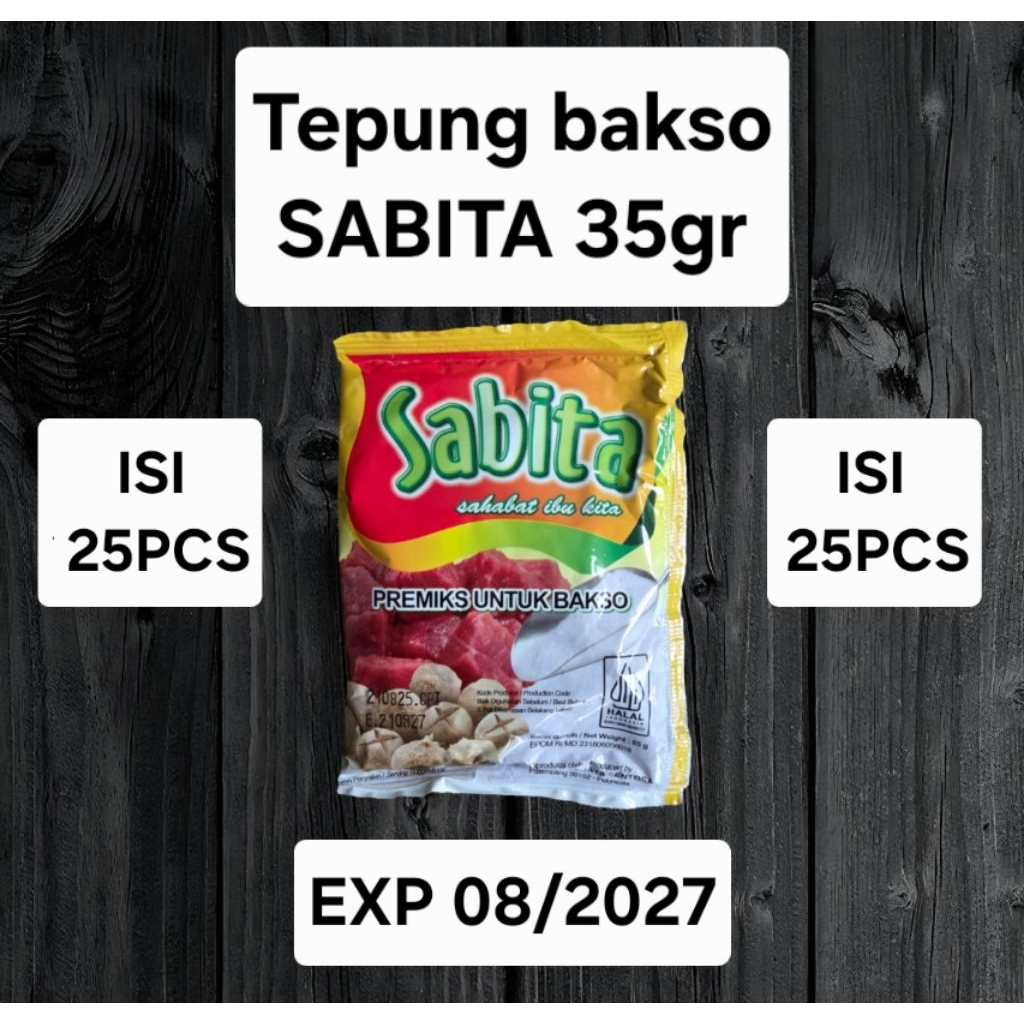Tepung bakso SABITA 35 gr(ISI 25 PCS)