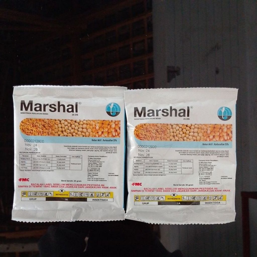 Marshal bubuk 25g / insektisida Marshal 25ds 25g