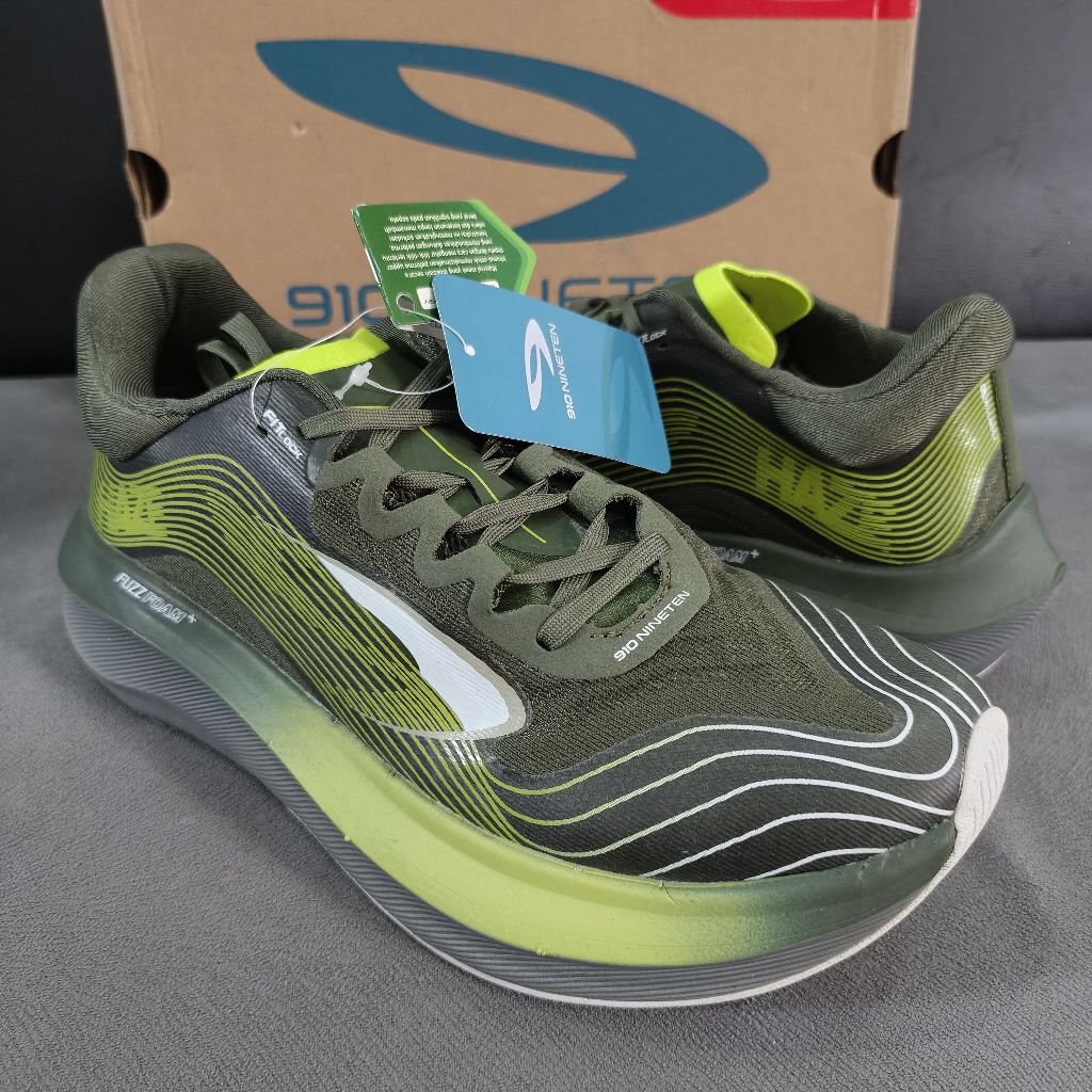 910 Haze Tempo Hijau Baru Sepatu Running 40,41
