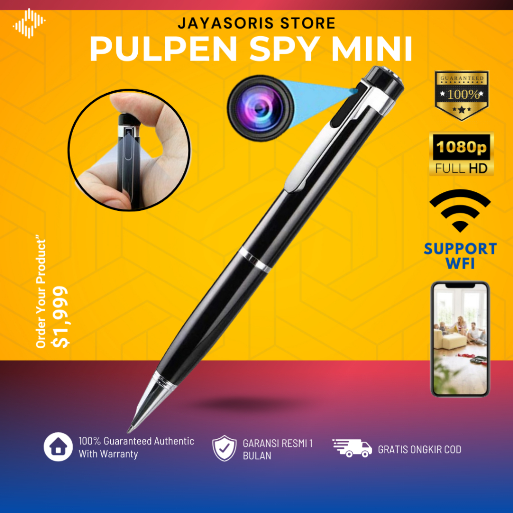 KAMERA PULPEN CAMERA CCTV TERSEMBUNYI PENGINTAI MINI KECIL SPY IP CAM HIDDEN PENGINTIP MURAH JS52