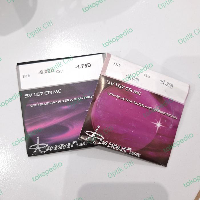 Lensa KacaBARUmata Minus Anti Blueray 1.67 Tipis Mengurangi Sinar Biru Berbahaya Original Eyewear