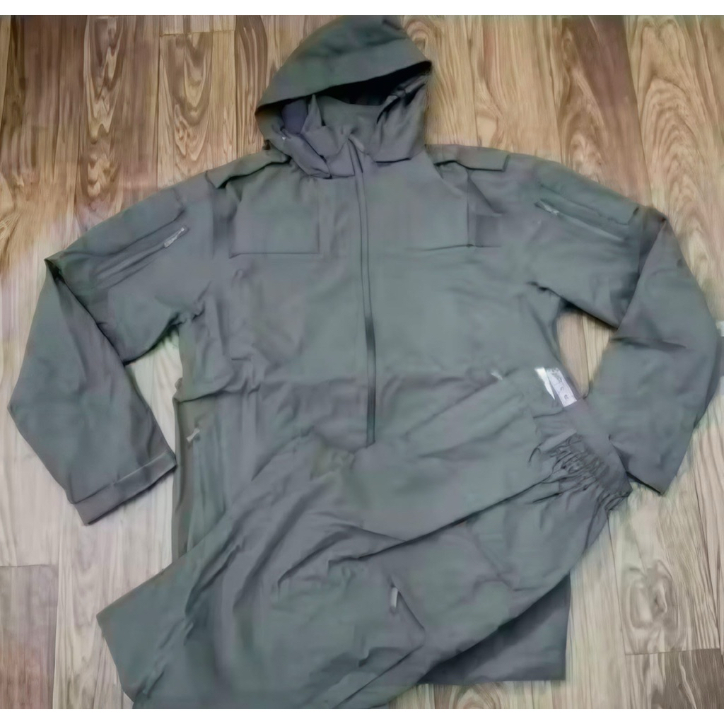 jas hujan jatah brimob hijau