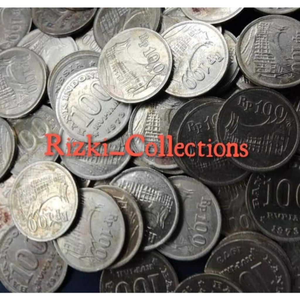 uang kuno koin 100 tebal tahun 1973. seratus tebal