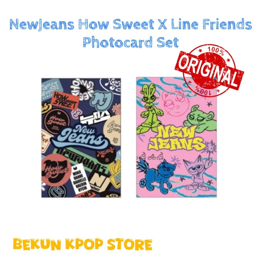 [BACA DESKRIPSI] NewJeans How Sweet x Line Friends Photocard Set