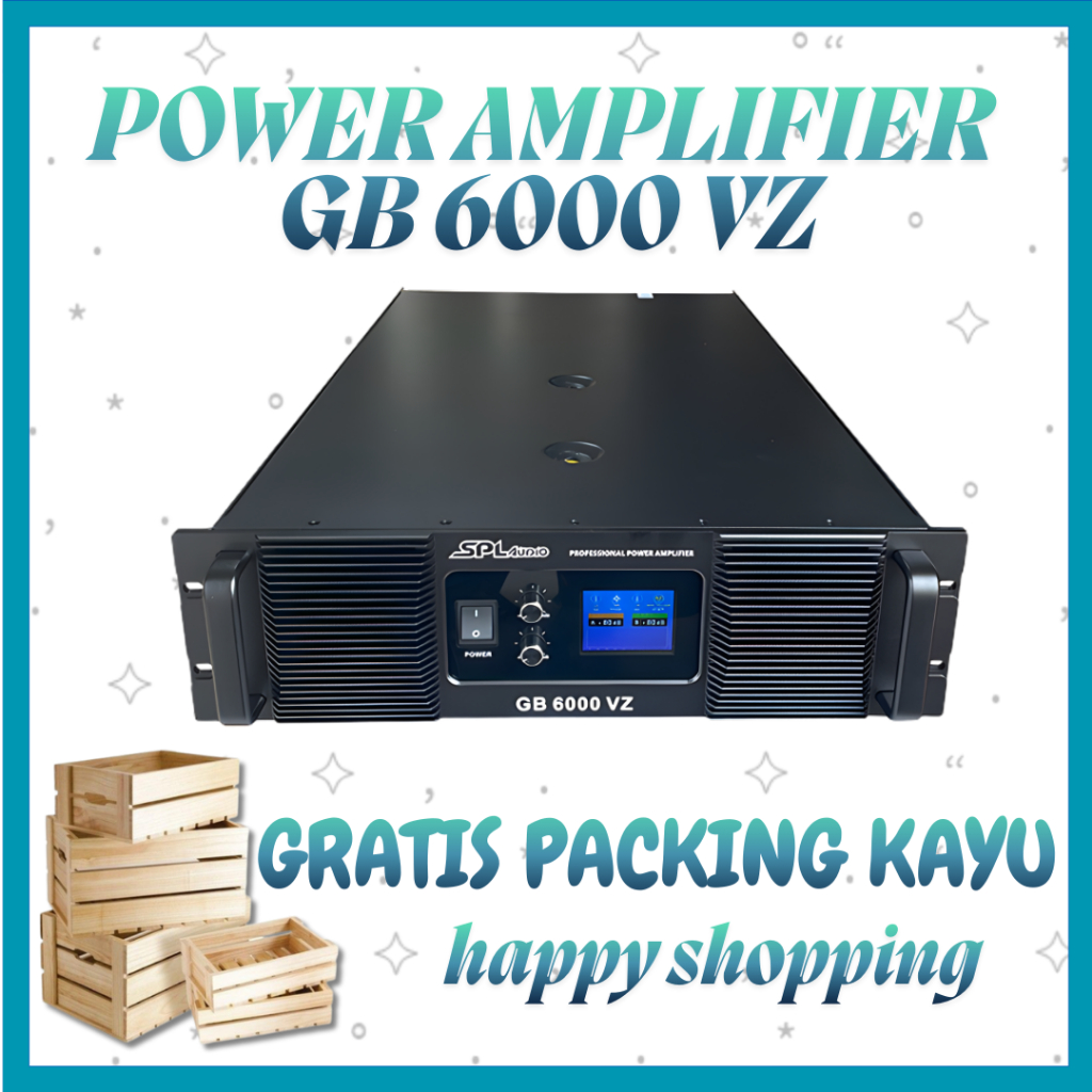 SPL AUDIO PROFESSIONAL POWER AMPLIFIER GB 6000 VZ