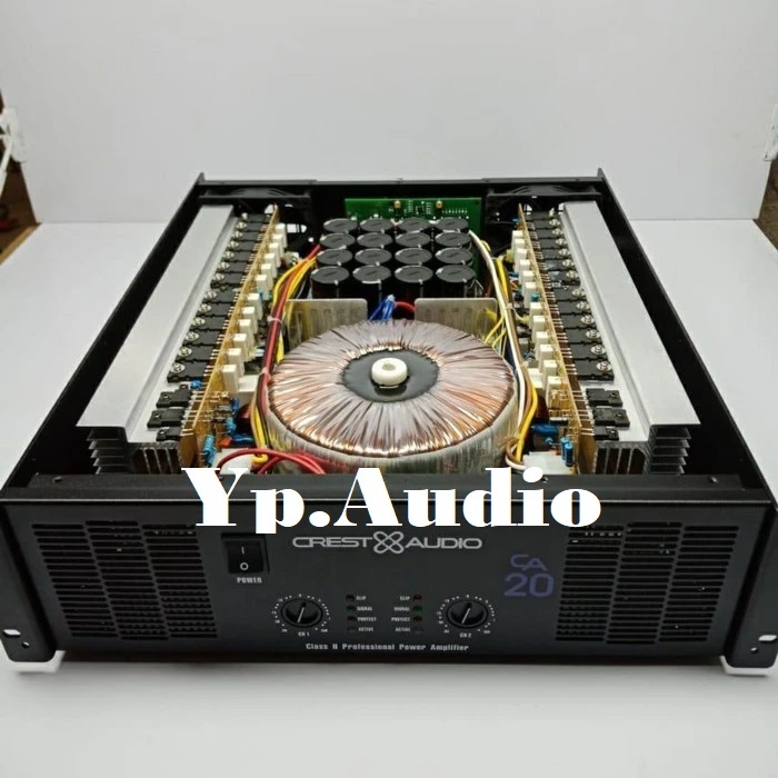 POWER AMPLIFIER CREST AUDIO CA 20 / CA 20 C / CA 20 CREST AUDIO / BODY PANJANG IC MACRO