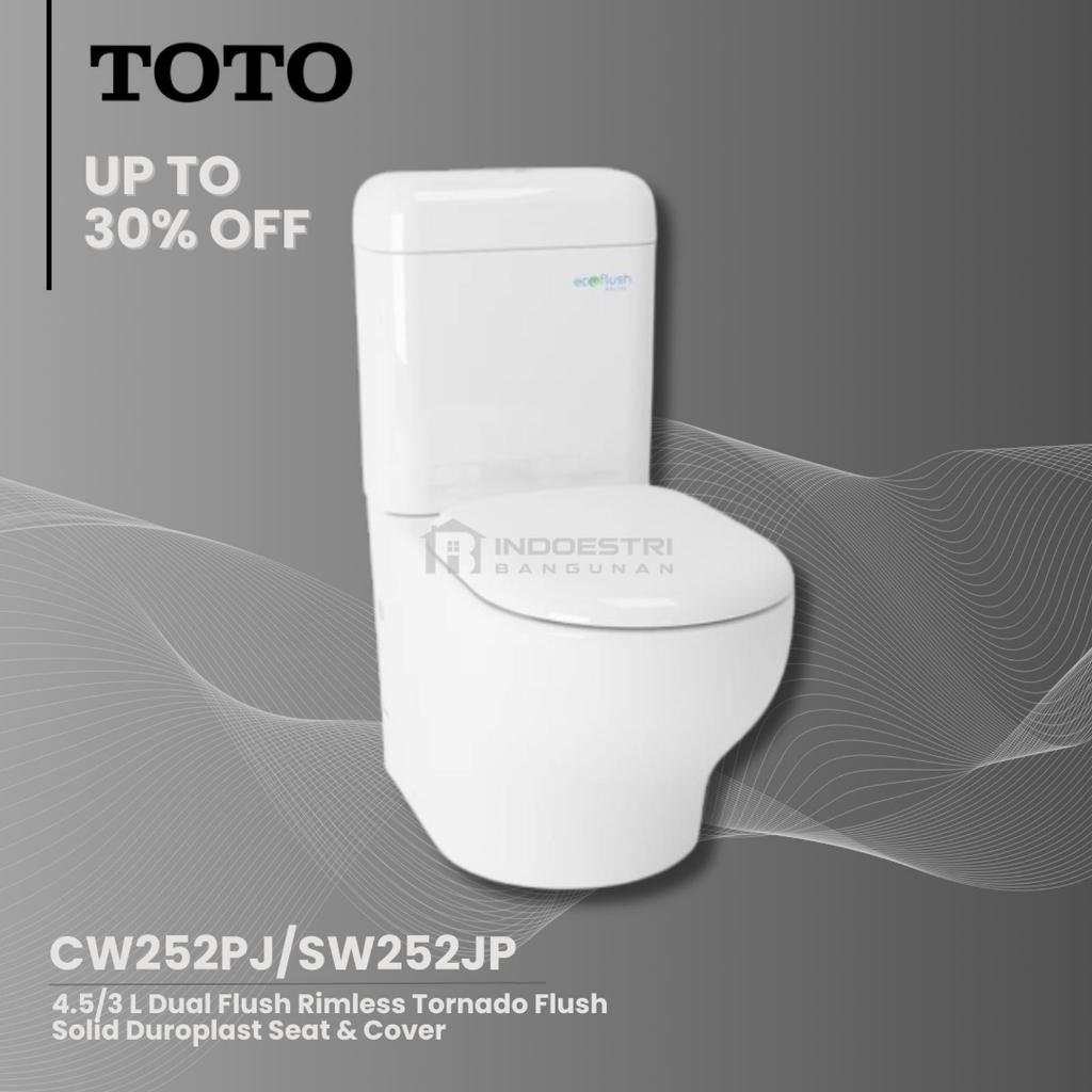 Closet Duduk TOTO CW252PJ / SW252JP + TC252SJ Soft Closing (220mm)