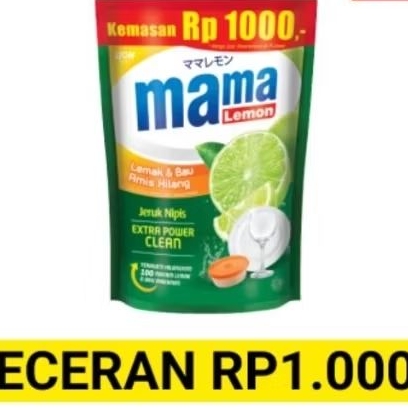 (1 DUS ISI 72 PCS) MAMA LEMON KEMASAN 1000