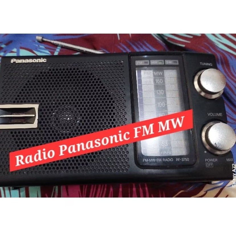 radio panasonic fm mw sw rf 3750 jadul normal