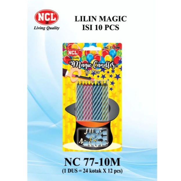 LILIN ULANG TAHUN MAGIC ISI 10 NC-77 10M