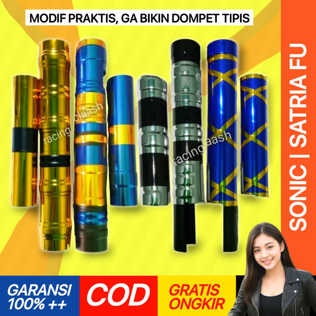 Shopizen Cover Shock Sok Depan Satria Fu Sonic 150r 150 Fi Barong Facelift Injeksi Karbu M1