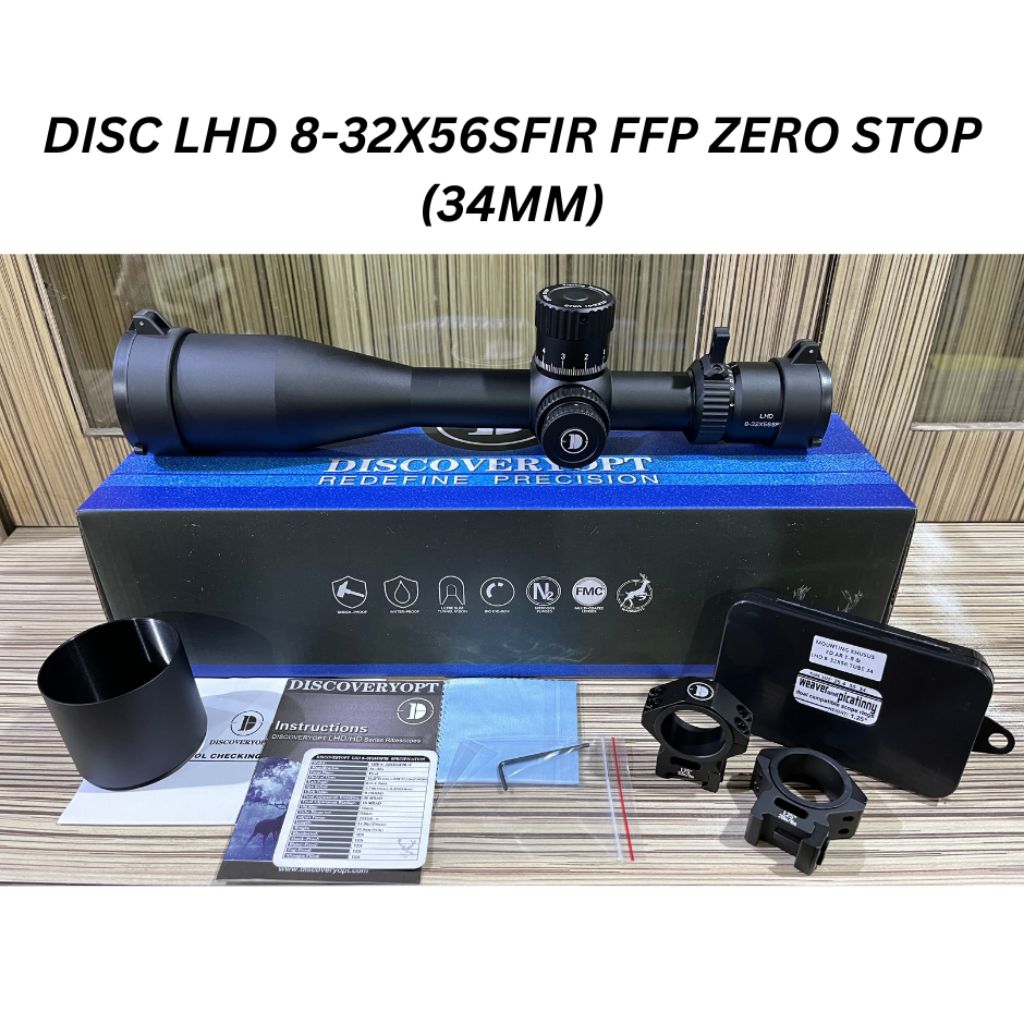 TELESKOP DISCOVERY LHD 8-32X56 SFIR FFP ZERO STOP