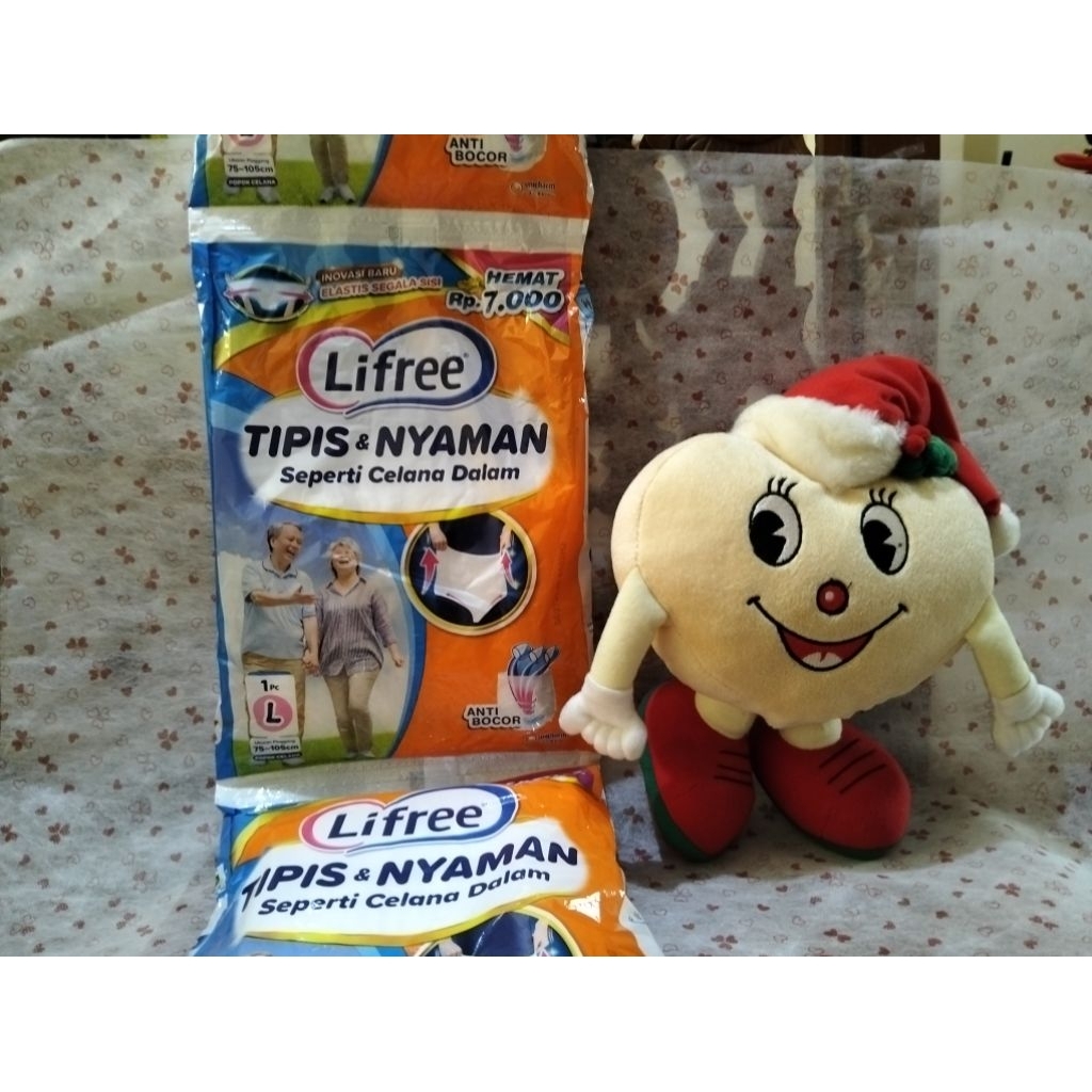 Lifree Popok Celana tipis ukuran L isi 1(Popok orang Dewasa / lansia)