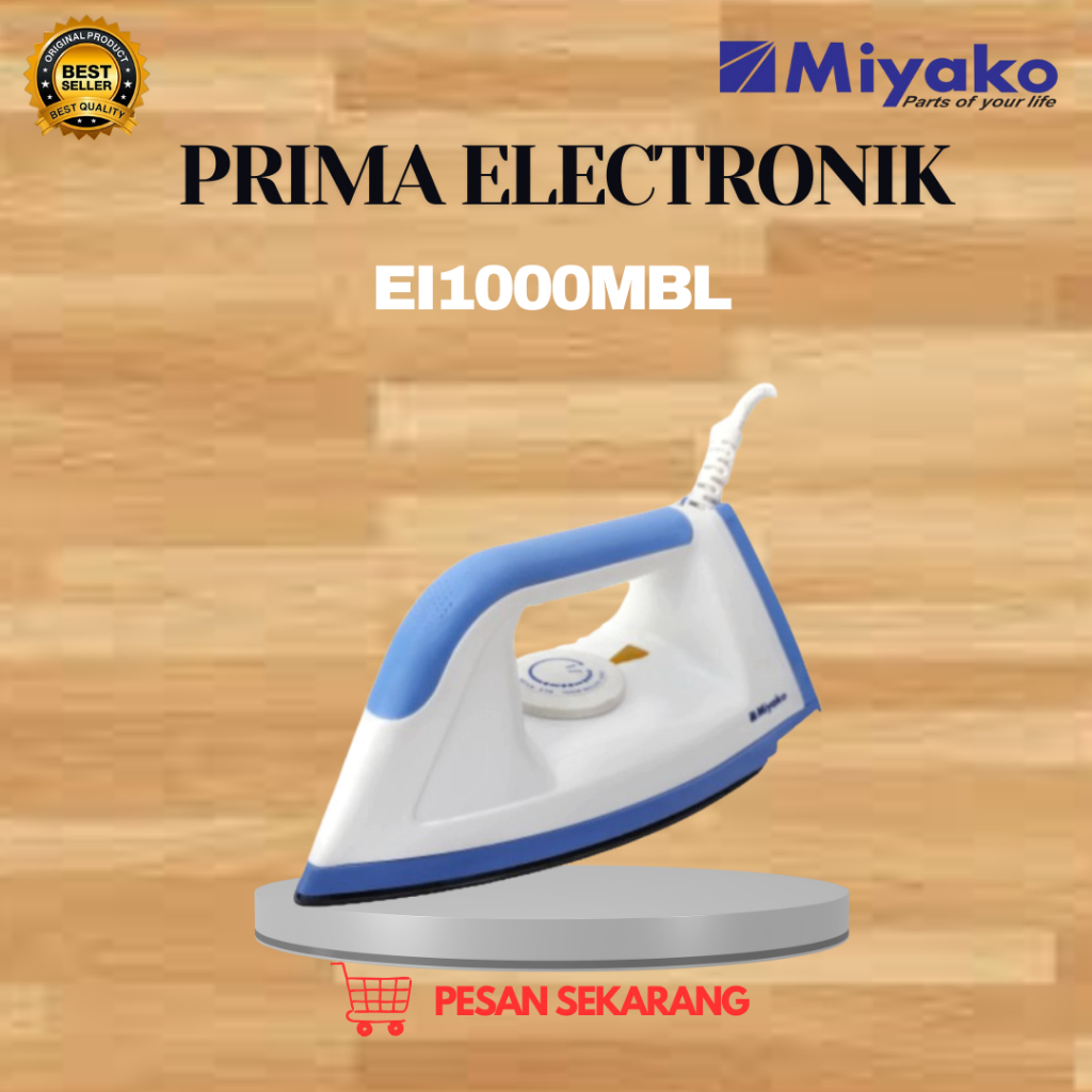 Miyako Setrika EI 1000MBL Dry Iron Blue/Setrika Kering/Setrika Miyako Murah Miyako/Setrika Miyako/Mu
