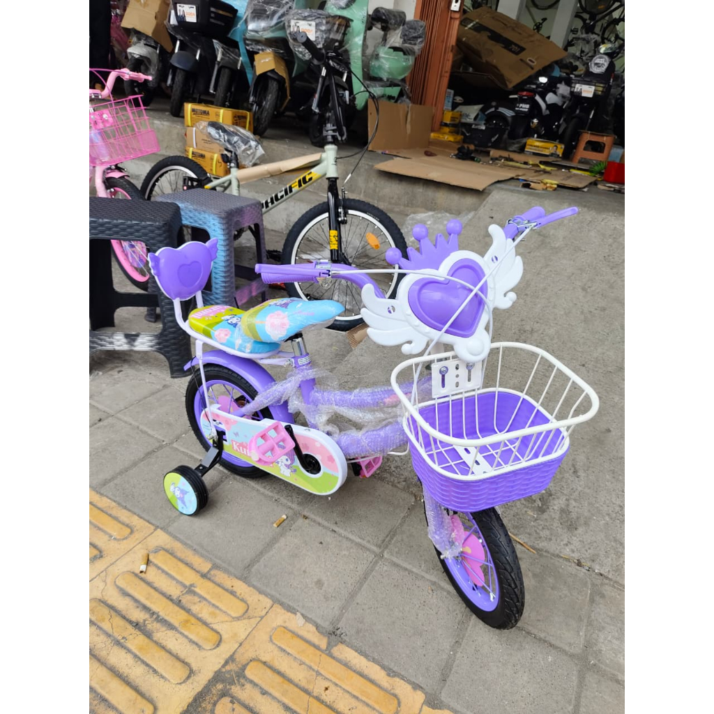 Sepeda Anak Mini Kuromi tameng music ukuran 12/16/18 inch