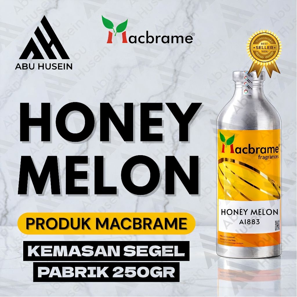 HONEY MELON/FRUITY HONEY MELON 250ML PRODUK MACBRAME SEGEL PABRIK (untuk keterangan baca deskripsi p
