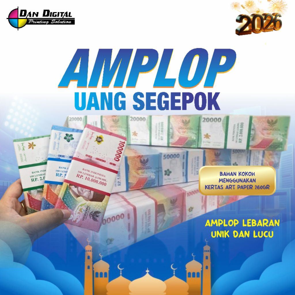 AMPLOP THR LEBARAN UNIK 3D UANG SEGEPOK VIRAL KEKINIAN