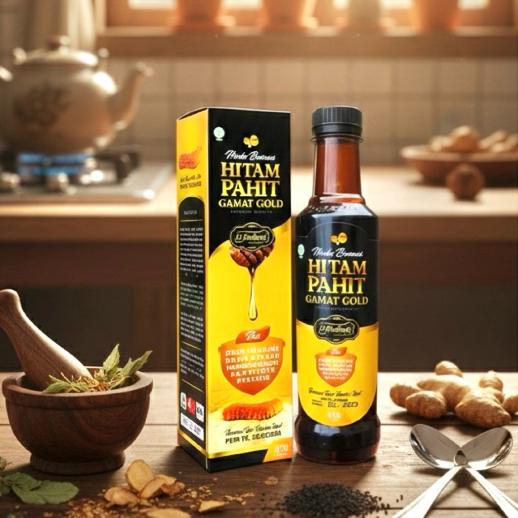 Madu Ramuan Hitam Pahit Gamat Gold