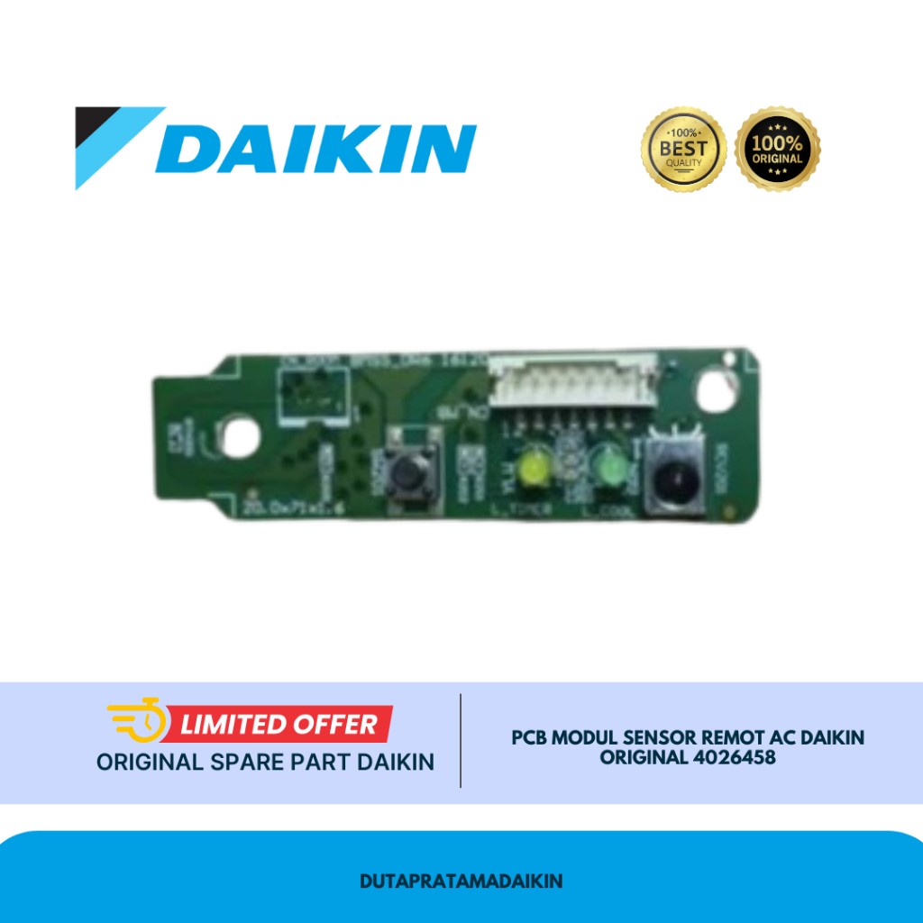 PCB MODUL SENSOR REMOT AC DAIKIN  FTP15AV14 FTP15AV149 FTP25AV14 FTP25AV149 ORIGINAL 4026458