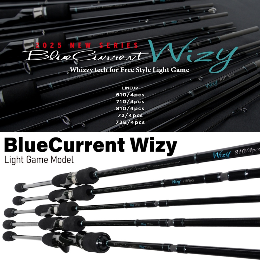 Yamaga Blanks BlueCurrent Wizy Model 2025 Ultra Light UL Ajing Rod Joran Pancing