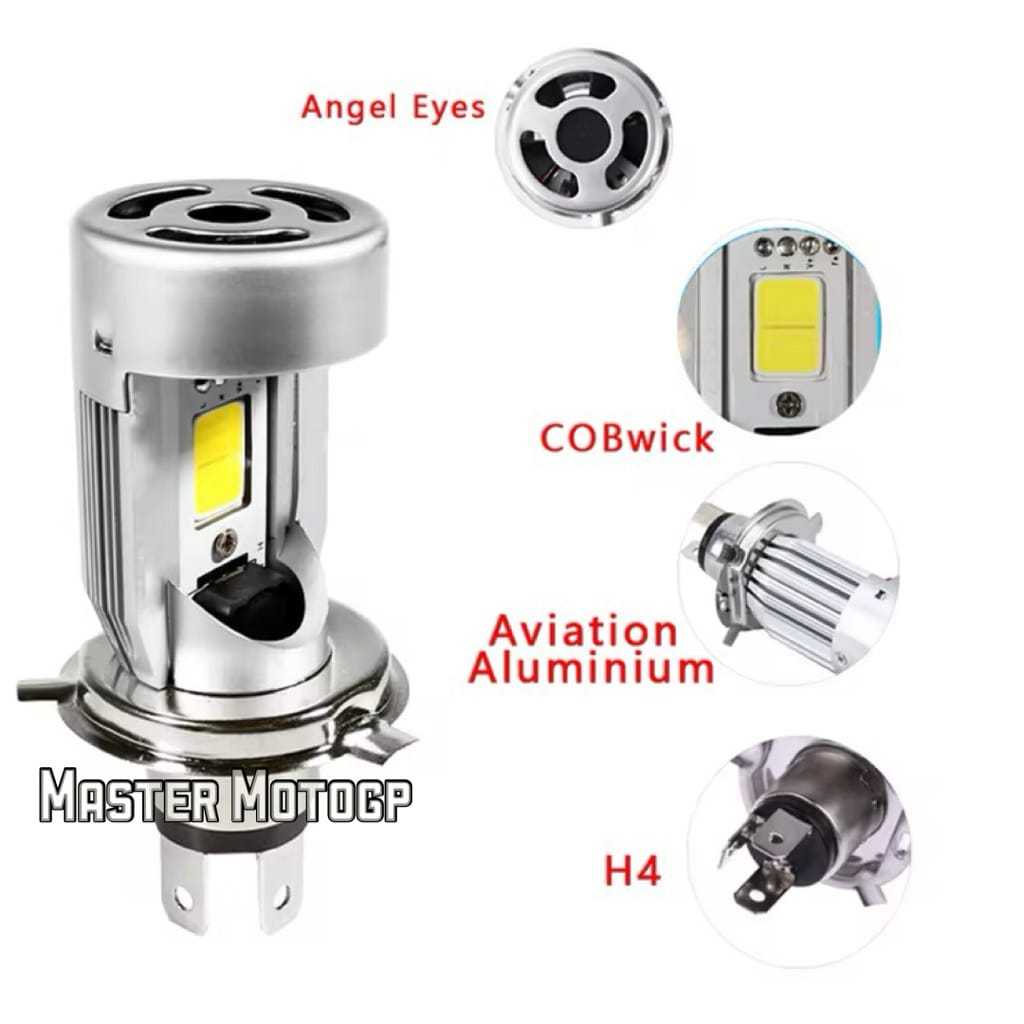 bohlam led kipas H4 COB CHIPS tss racing premium LED kipas vixion byson verza lama innova viar cbr k