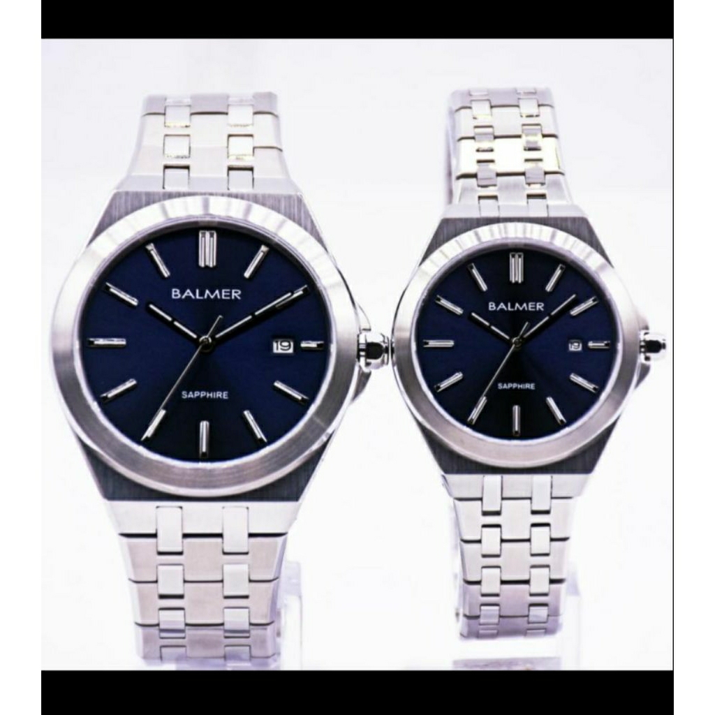 BALMER 2720 COUPLE kaca sapphire all stainless steel ORIGINAL