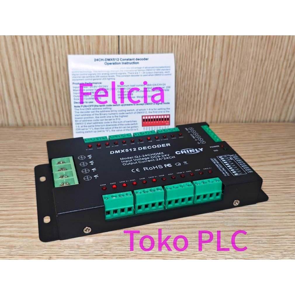 DMX512 J-24CHDMX Controller 24 Channel Decoder RGB
