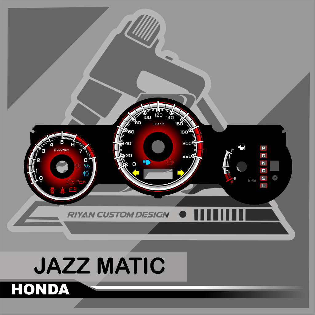 PAPAN SPEEDOMETER CUSTOM HONDA JAZZ GD3 MATIC