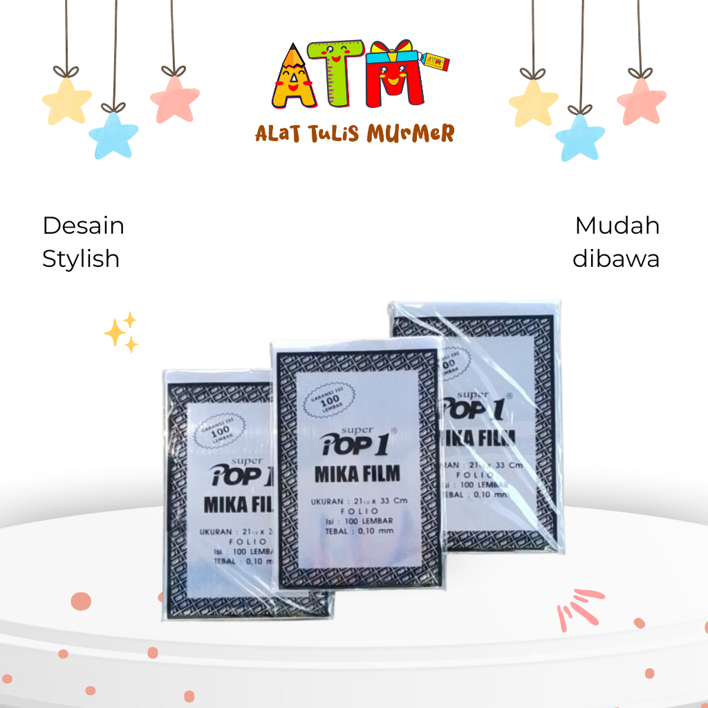 Mika Film / Sampul / Plastik Jilid/ Mika P1 Bening 0.10 K ( 0.10 mm )