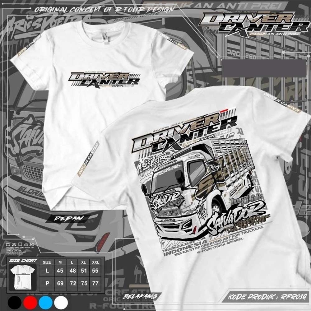 KAOS TRUK RFR039 KAOS CANTER KAOS TRUK CANTER KAOS TRUK DEWASA