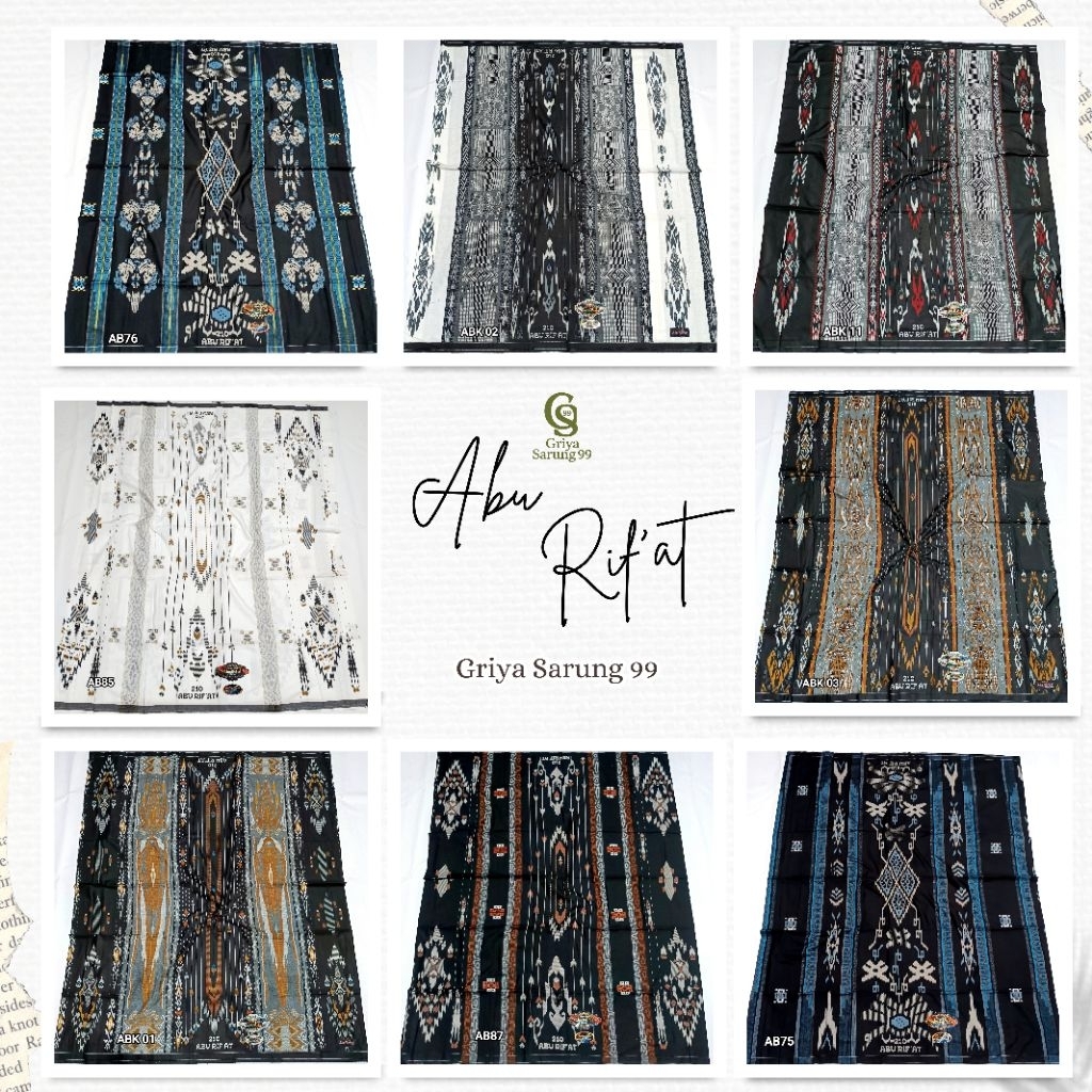 sarung abu rif'at abu rifat motif sarung bhs