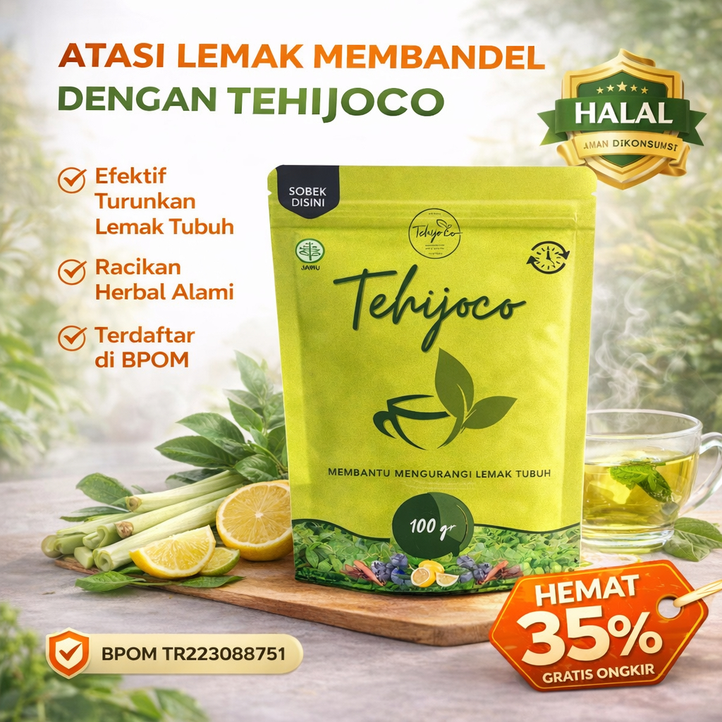 Tehijo.co | Teh Hijau 1pcs | Teh Hijau Diet Pelangsing | Obat Diet | Teh Diet | Slimming Tea | Minum