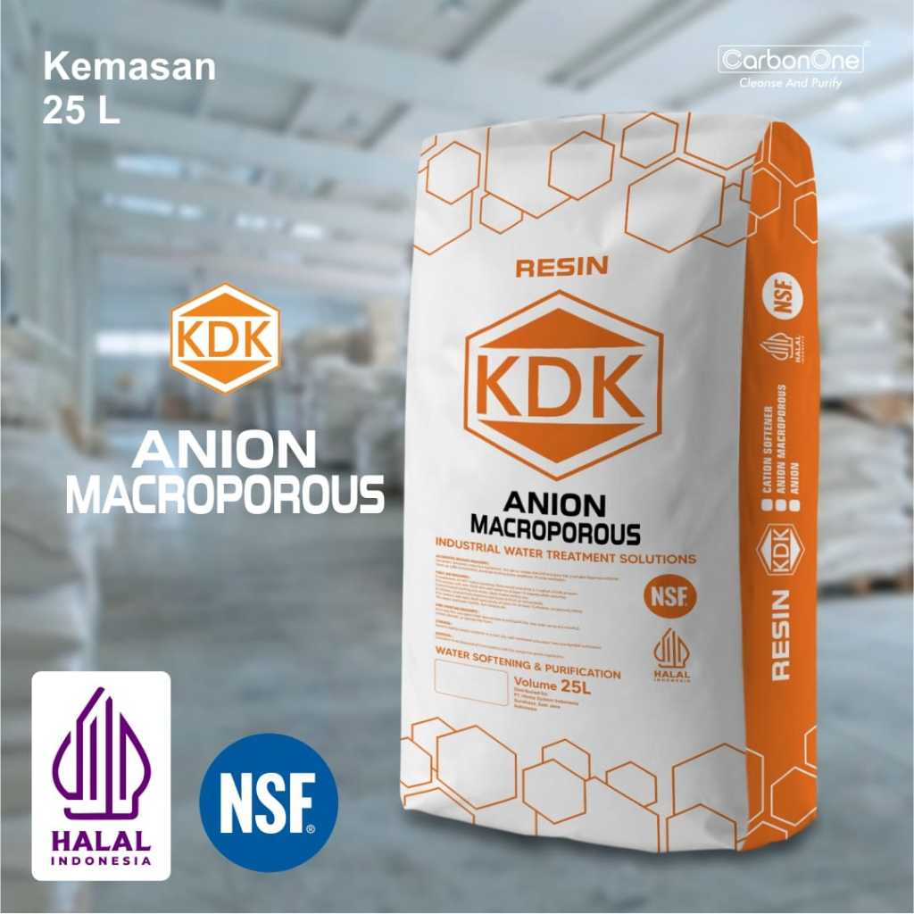 Resin Anion KDK Macroporous 25 liter - Anion Macroporous