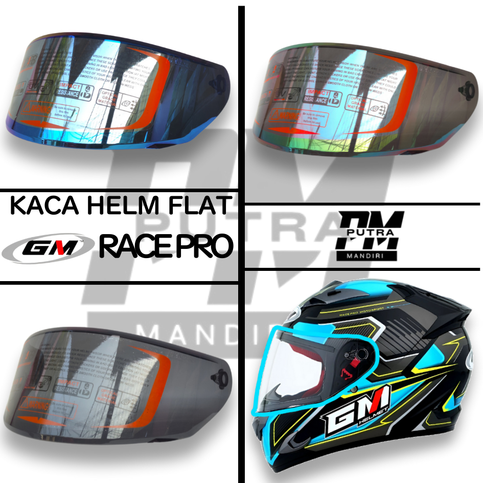 Kaca Helm Flat visor GM RACE PRO HANDARB
