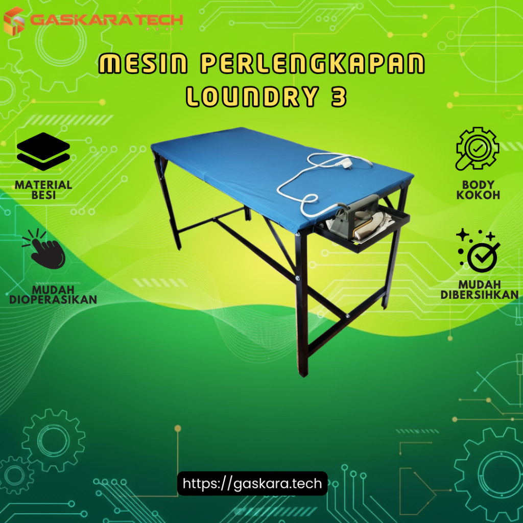 Meja Setrika Uap Laundry
