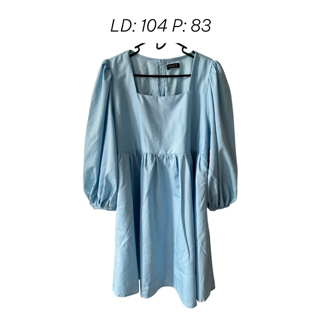 Dress Wanita Biru Muda/Light Blue
