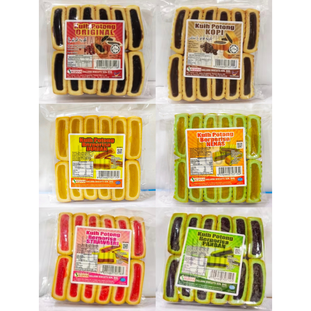 [BPOM RI] SAUJANA KUE KACANG HIJAU/BOLU KUIH POTONG ORIGINAL/ROTI KACANG MERAH/BAK PIA KOPI LEMBUT/C