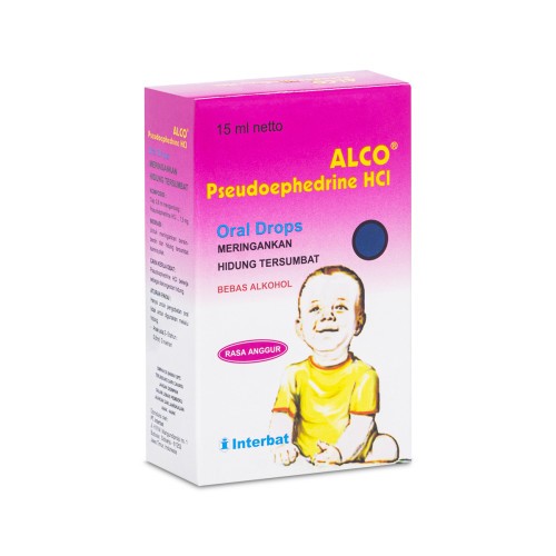 Obat Flu Pilek Bayi Alco Drop 15ml - Meringankan Hidung Tersumbat