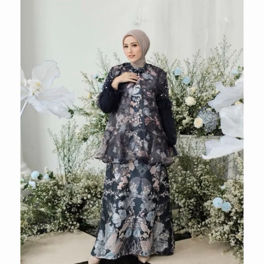 vanilla hijab iris dress oscar nonpayet-XL