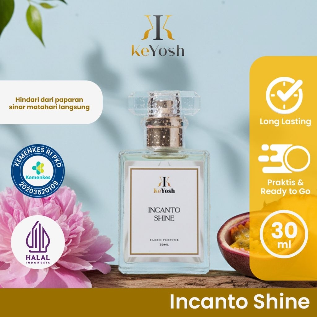 Parfum Pria Wanita Parfum Cewek Cowok INCANTO SHINE by KeYosh Parfum Original Tahan Lama