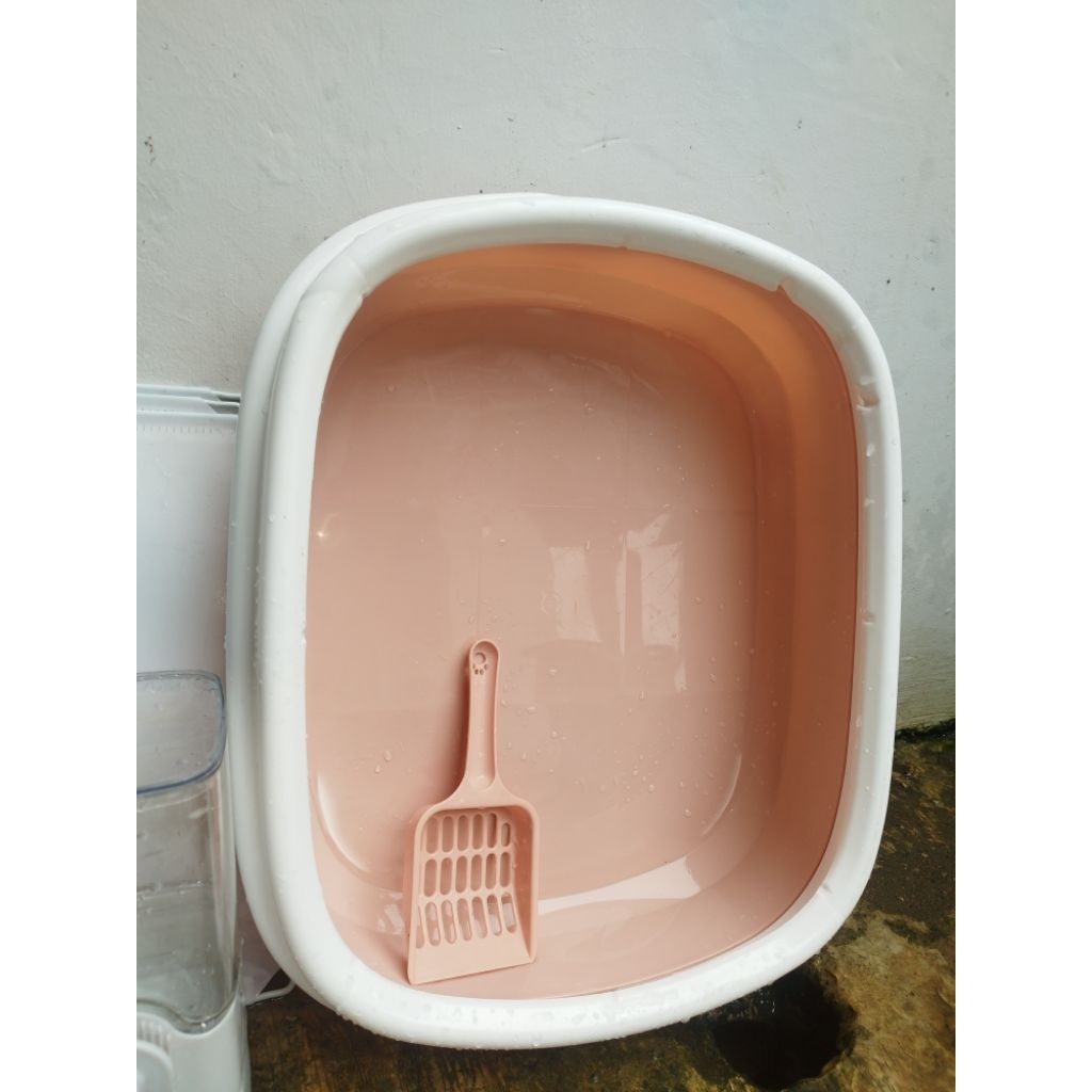 Bak pasir kucing litter box besar