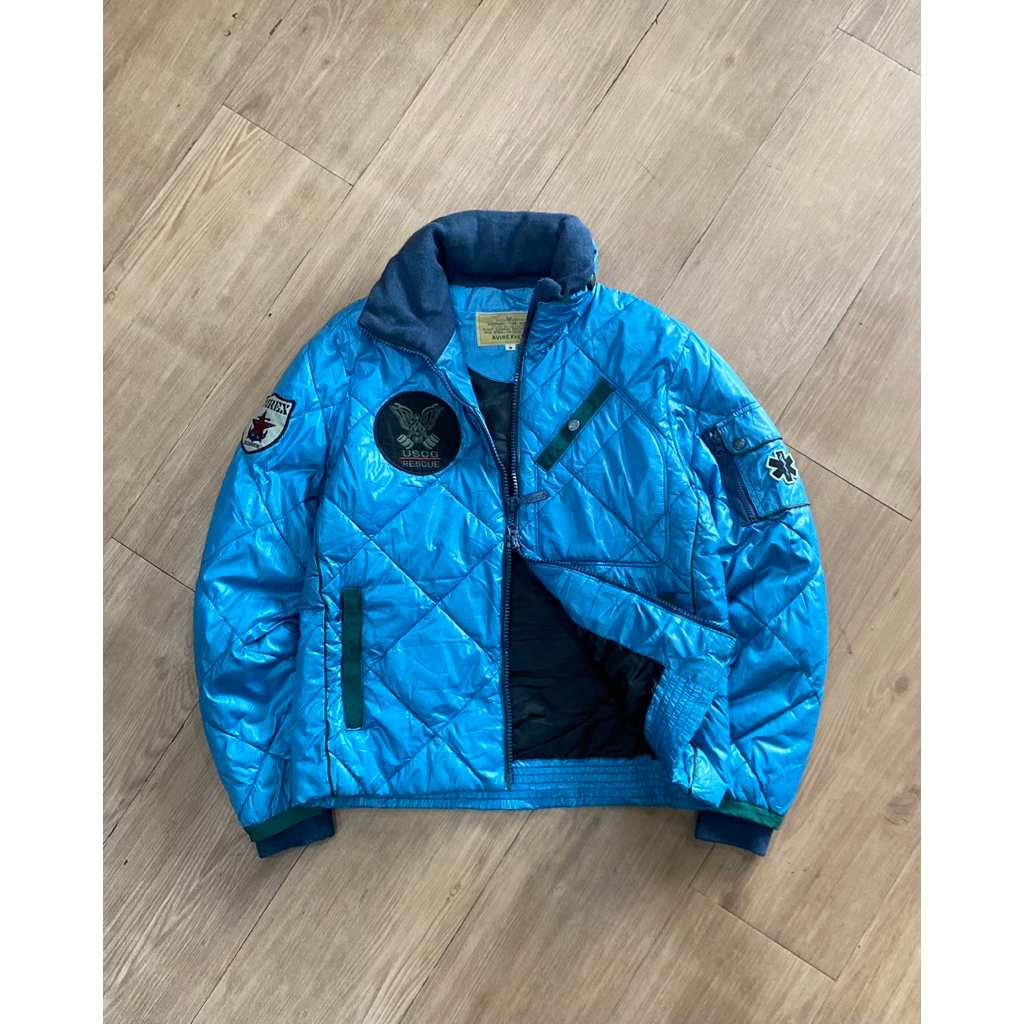 VINTAGE MILITARY AVIREX PUFFER JAKET USN