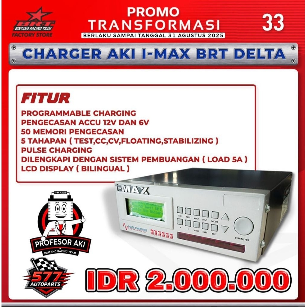 Charger Aki I-Max BRT Delta