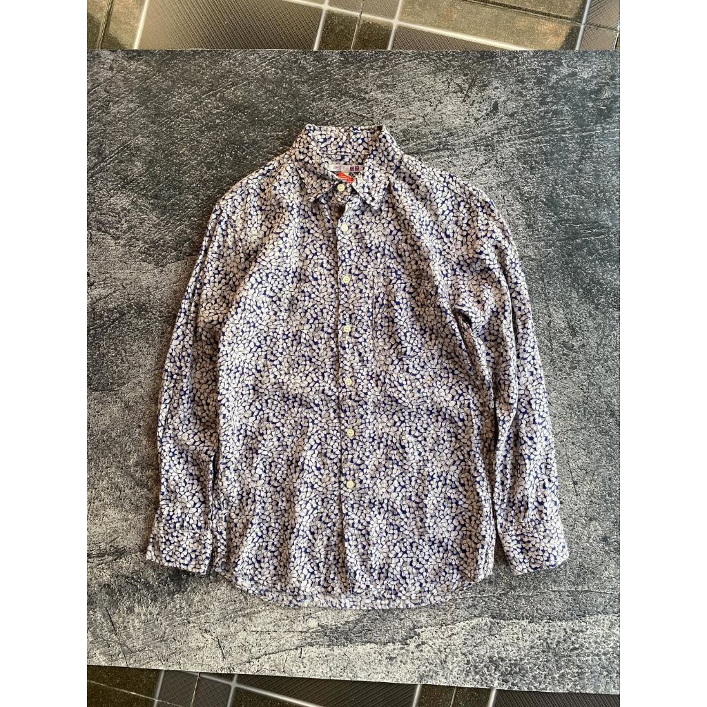 Kemeja Aop Uniqlo x Liberty slim fit Authentic