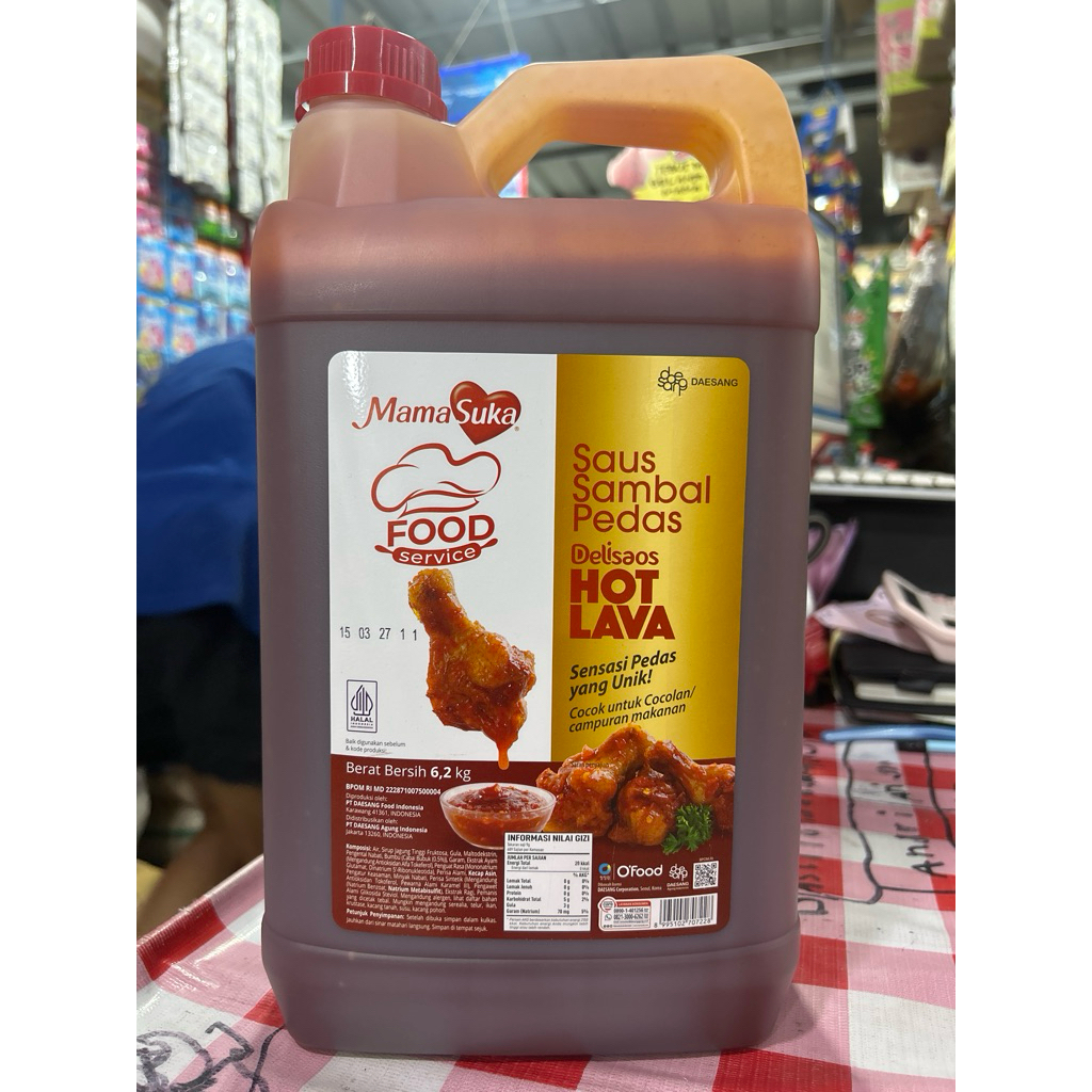 Saus Sambel Hot Lava 6,2Kg