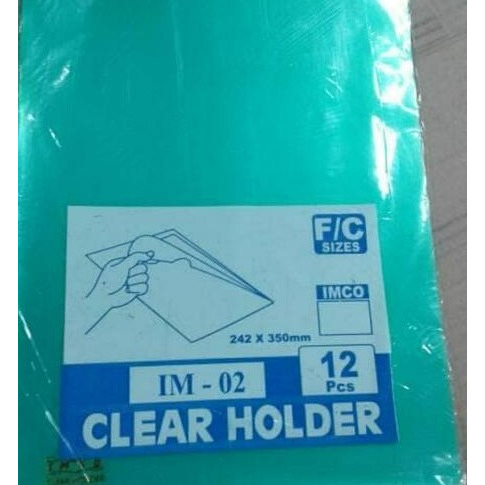 Clear holder IM-02  uk. F4 242x350 mm perlembar