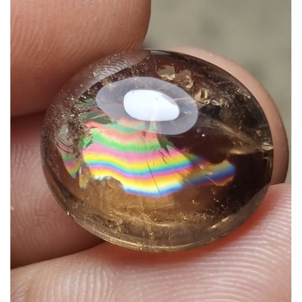 kecubung smoky pelangi